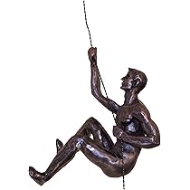 6st Rotsklimmen Man Hars Muur Hangende Standbeeld Sculptuur Figuren – Act Design Shop
