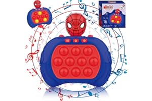 WELLXUNK Jeu de Pop Electronique, Jeu Fidget Électronique, Pop It Electronique, Jeu Quick Push Pop it, Contrôleur de Jeu Bubble Sensory Fidget Toy, Fidgets Consoles de Jeux Portables, Cadeau pour Enfants (M3)