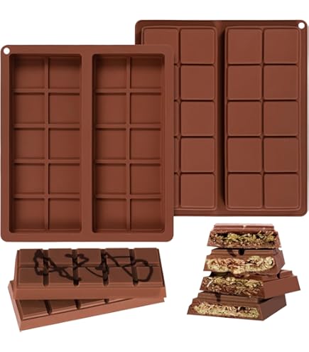 Bzzerumy siliconen chocoladevorm voor Dubai chocolade en pralines, hoogwaardige bakvorm van siliconen voor pistachechocolade, engelshaar deegdraden, diepvries- en bakvast Bzzerumy siliconen chocoladevorm voor Dubai chocolade en pralines, hoogwaardige bakvorm van siliconen voor pistachechocolade, engelshaar deegdraden, diepvries- en bakvast