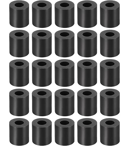 YOKIVE 250pz Nero Rotondo Distanziale, Non Filettato Rondelle Con Alto