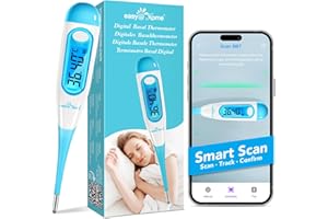 Easy@Home Basal Thermometer Fertility Thermometer for Cycle Control and Ovulation Tracking with Premom App EBT-100B