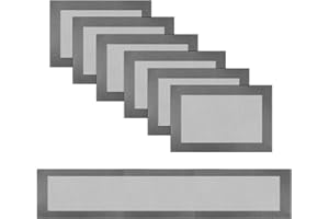 pigchcy Silver Elegant Placemats and Table Runner Set Vinyl Washable Placemats for Dining Table Set of 6 (45 x 30 cm + 45 x 180 cm)