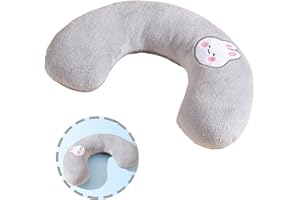 Embhlitfe Almohada suave en forma de U para mascotas, fácil de limpiar, almohada para perro, juguete para gatos, almohada para aliviar el sueño, mejora la almohada pequeña para perros pequeños y gatos