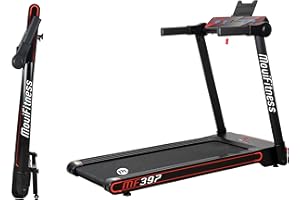 Movi Fitness Tapis roulant Professionale MF397, Pieghevole salvaspazio, Bluetooth,App Fitshow, Inclinazione Elettrica,Motore 2,5 HP,Extra Slim, Ricevitore Wireless Fascia Cardio (con Fascia Cardio)