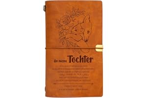 ‎VETBUOSA Vetbuosa Geschenke für Tochter,Geburtstagsgeschenke für meine Tochter-Graviertes Leder Notizbuch,Tochter Geschenke von Mama, Abschlussgeschenke für Tochter, Notizbuch