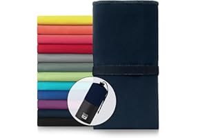 Blumtal asciugamano microfibra 180x90 cm + 80x40 cm nel set - asciugamano palestra microfibra asciugatura rapida - asciugamano microfibra grande - telo palestra uomo - asciugamani microfibra blu navy