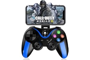 Megadream MFi Bluetooth Mobile Gamepad Joystick für iOS/iPhone 13/Mini/13 Pro Max/12/11, für OnePlus/Xiaomi/Samsung/Motorola/Sony/Huawei Duawei irect Play ( Blau)
