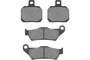 AHL 2 paire moto de Avant/Arrière Plaquette de frein Compatible avec Yamaha YP 125 Majesty 2001-2009