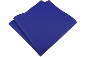 TigerTie - Fazzoletto da taschino di alta qualità, 100% cotone, tinta unita, 26 x 26 cm