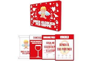 ÏMPRÜM Idea Regalo San Valentino per Lui Lei - Carte per Gioco Alcolico, Giochi Erotici Sexy per Coppie, Do Or Drink Italiano Gioco Da Tavolo - Regali Divertenti