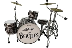 ROCKSTAR MUSIC ROCKSTAR - Miniatura Bateria Acustica Black Flow BMD-001 Regalo Musical