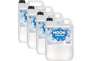 MoonFX M04175 Professional Snow Fluid 20L (4 x 5 Litres) - Pro Snow Fluid that produces fluffy white foam based snow flakes