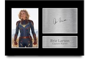 HWC Trading Brie Larson A4 Ungerahmt Signiert Gedruckt Autogramme Bild Druck-Fotoanzeige Geschenk Für Captain Marvel The Avengers Filmfans