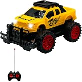 Giffy/Oyuncak Uzaktan Kumandalı Pilli Full Fonksiyon Işıklı Drift Atabilen OffRoad Y&uuml;ksek Teker Araba Jeeep (Sarı A&ccedil;ık)