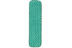 Rubbermaid Commercial Products Dry Mop Head Microfibre 8mm High Pile 400mm Green Ref Q472-58 [Pack 10]