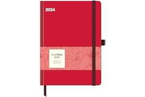 N NEUMANNVERLAGE Crimson 2024 - Diary - Buchkalender - Taschenkalender - 16x22: Cool Diary