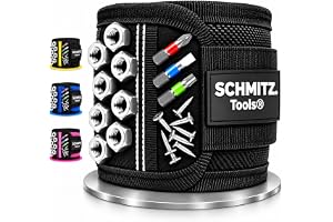 SCHMITZ.Tools magnetiskt armband hantverkare presenter – hantverkare pryl – presenter till män pappa – magnetarmband verktyg – praktiska presenter till fäder – fars dag gåva