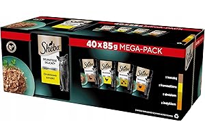 SHEBA DELICACY DROBIOWE SMAKI MOKRA KARMA DLA KOTA W GALARETCE 40X85G