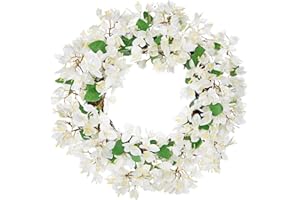 Oairse Ghirlanda di bouganville artificiali, 46 cm, per primavera ed estate, ghirlanda floreale finta per porta d'ingresso, casa, cucina, mensola da parete, decorazione per interni ed esterni