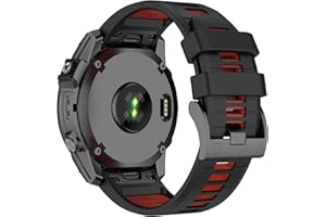 Shecret Quick Fit Strap for Garmin, Silicone Sports Watch Bands Fit for Garmin Fenix/Forerunner/MARQ/Approach/Quatix/D2 Series/Descent/Tactix, Soft Silicone Replacement Band