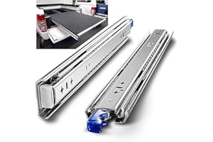 AOLISHENG Glissières pour tiroirs robustes, capacité de charge jusqu'à 120 KG, avec serrure,Extension 300 350 400 450 500 550 600 650 700 750 800 850 900 950 1000 mm, 1 Paire (2 pièces)