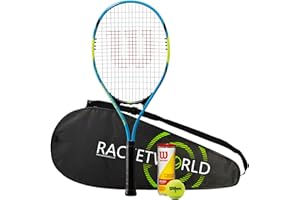 Wilson Fusion XL Tennis Racket + Full Cover & 3 Tennis Balls