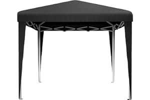 DWVO 3x3Meter Instant Heavy Duty Pop-Up Gazebo, Folding Garden Camping Party Tent Canopy Marquee with Storage Bag, Stakes and Ropes for Patio Markets Beach