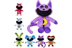 AMEBLEAK Smiling Critters Peluche, Smiling Critters Plush Toy, Juguete de Peluche de Sonrientes Critters, Cute Smiling Critters Cat Nap Catnat Accion Doll for Kids and Adults, Birthday and Christmas (A)