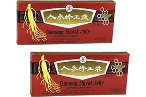 HSIANG YANG BRAND [ Premium Qualität | 2 Boxen ] Ginseng & Royal Gelee | Ginseng Royal Jelly | Effektive Ergänzung in Zeiten von Kälte und Müdigkeit | Trinkampullen 10x10ml