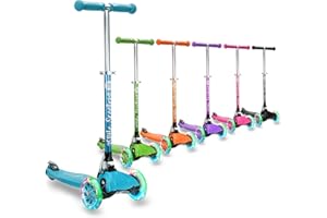 3STYLESCOOTERS 3Style Scooters | RGS-1 Kids Scooter | LED Light Up Wheels | Adjustable & Foldable Design | 3-12 Years | Boys, Girls & Toddlers