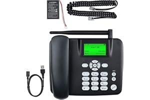 LYCHEERS Lychee telephone,Wireless Quad Band GSM SIM Card Classic Fixed Wireless Desk Phone - Handfree,SMS,Rechargeable Battery,Large Backlit Display,Radio (GSM:850/900/1800/1900Mhz)