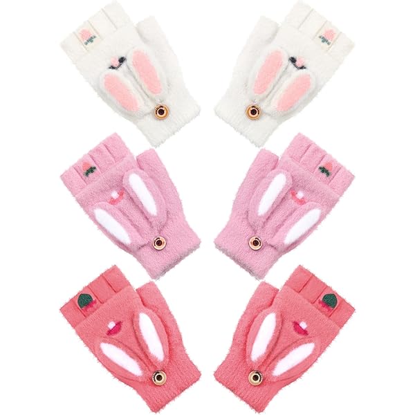 Guanti Invernali Donna Senza Dita Con Flip - Lana Calda, Ideale Per Smartphone E Attività Esterna - Foto 10