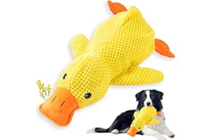 Axinyijia Jouet Canard Anti-Stress Chien, Quack-Quack Duck Dog Toy, Grand Peluche Canard pour Chien Indestructible