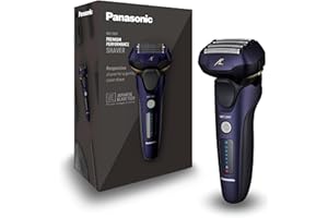 Panasonic Series 800 ES-LV67 Rasoio Wet and Dry, 5 Lame Su Testina Multidirezionale, Motore Lineare Ad Alta Velocità, Rasatura Precisa E Profonda, Tagliabasette A Scomparsa, Viola