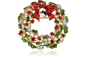 ERICETION Broche De Noël Broche pour Famille des Épingles De Couronne d'arbre De Noël Ensemble De Décoration De Fête en Mignonne Cadeaux D'épingles De Noël Décoration