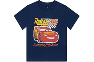 Koszulka Disney | Koszulka Dla Chłopców Z Serii Cars | Top Lightning McQueen Dla Chłopców | Oficjalny Merchandise Z Serii Cars