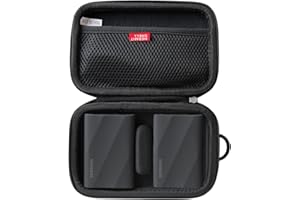 Hermitshell Hard Travel Case for Samsung Portable SSD T9 Portable SSD 4TB/ 2TB/ 1TB, USB 3.2 External Solid State Drive (for 2 Hard Drives)
