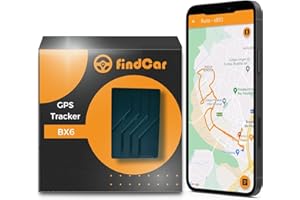FINDCAR GPS CAR TRACKING findCar BX6 - Localizador GPS con imán para Coches, Bicicletas y Otros vehículos|Ubicación en Vivo | Batería de Larga duración de hasta 90 días | Exceso de Velocidad, antirrobo y geofencing