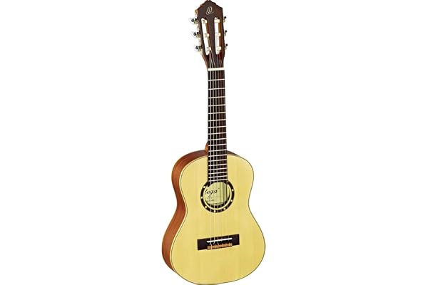 Ortega Guitars Guitare Classique 1/4 – Family Series – Housse Incluse – Épicéa / Acajou, Naturel (R121-1/4)