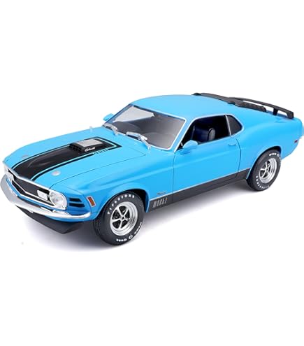 Sunstar 1/18 Ford Mustang MACH 1 1971 Schwarz Poliert Vintage