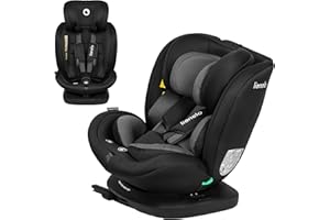 LIONELO Bastiaan I-Size Siège Auto Pivotant à 360° pour les Enfants de 0 à 36 kg et de 40 à 150 cm, Installation Face et Dos à la Route, ISOFIX Sangle TopTether