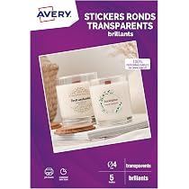 Avery - 500 Etiquettes AFNOR - CLP - Rondes Autocollantes Transparentes en rouleau - 40 mm - Réglementaire Bougies - 1 rouleau de 500 Stickers pour étiquetage réglementaire des bougies Avery - 500 Etiquettes AFNOR - CLP - Rondes Autocollantes Transparentes en rouleau - 40 mm - Réglementaire Bougies - 1 rouleau de 500 Stickers pour étiquetage réglementaire des bougies