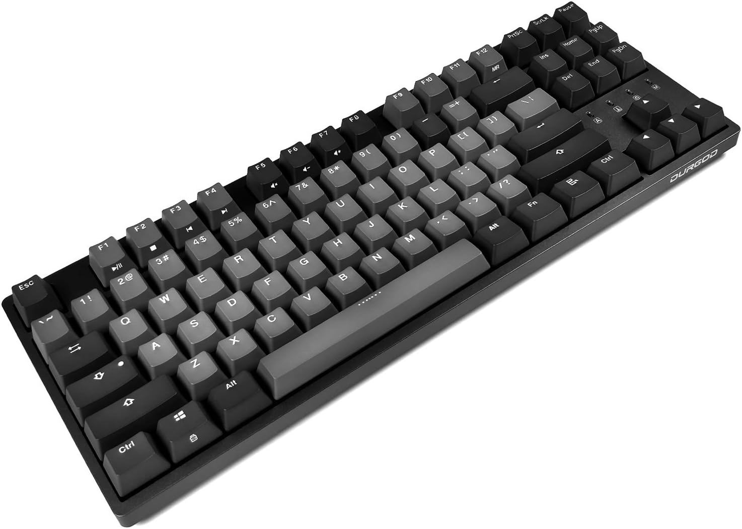DURGOD Taurus K320 TKL Mechanical Gaming Keyboard - 87 Keys - Double Shot PBT - NKRO - USB Type C (Cherry Brown, Space Grey)