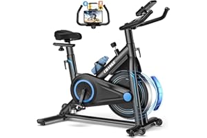 CHAOKE Exercise Bike Indoor Cycling, Stationary Bike 360LBS Capacity, Fully Adjustable Magnetic Resistance Silent Fitness Bike, Comfortable Seat, Tablet Holder for Home Gym Cardio Workout Training