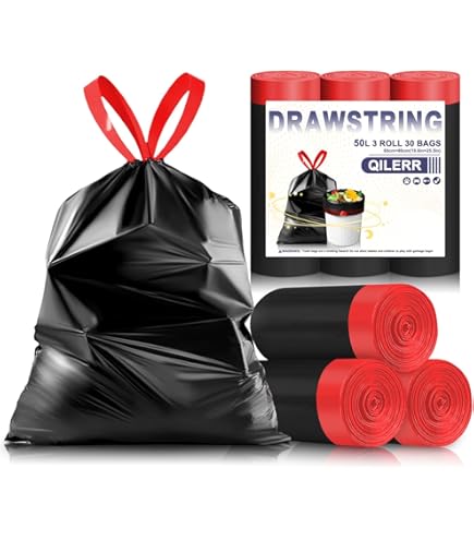 Lot De 8 Sacs Poubelle À Pédale Solides Avec Poignée À