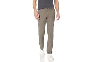 Amazon Essentials Mężczyźni Slim-Fit odporne na zagniecenia spodnie chinosy z płaskim przodem