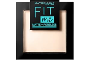 ‎MAYBELLINE Maybelline New York Puder, Mattierend, porenverfeinernd und langanhaltend, Fit Me! Matte + Poreless, Nr. 105 Natural