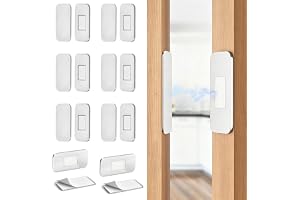 Jinfanshurich Magneter, stark, 8-pack, självhäftande dörrmagnet av rostfritt stål, magnetlås, skåp, magnet för skåpdörrar – b
