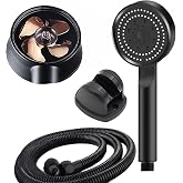 Mobee Turbo Pervaneli 5 Fonksiyonlu Duş Başlığı Duş Hortumu 150 Cm Ve Mafsal Set