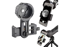 SLOKEY DISCOVER THE WORLD Adaptateur Téléphone Pro pour Jumelles, Monoculaires, Télescopes et Microscopes. Compatible avec n’Importe Quel Smartphone. Idéal pour Photographier Vos Aventures
